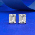 wholesale S925 silver jewelry simulated emerald cut 7*9mm rectangular pagoda earrings for-0-5
