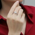 925 Silver Moissanite Ring Hollow Coin Fashion Jewelry Wholesale-0-1
