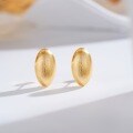 24K Gold-Plated Silver Needle Hand-Filigree Retro Vintage Ins Style Minimalist Earring Wholesale-0-5