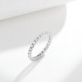 S925 Silver Gold-Plated 20mm Full Circle Moissanite Stacking Ring-0-0