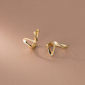 wholesale S925 sterling silver wave pattern minimalistasymmetric curve earrings for women M01273-0-3