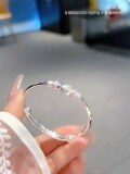 wholesale 999 Sterling Silver Bracelet for Big Kids, Girl Student's Birthday Gift with Design Sense-0-22