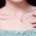 wholesale S925 Sterling Silver Maker Fishbone Necklace for Women, Luxury Minimalist Design, Small Trendy, Versatile and Elegant-0-3