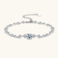 S925 Silver D Color Moissanite Bud Bracelet for Women Wholesale-0-0