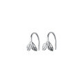 wholesale S925 Sterling Silver Small Fresh Tender Leaf Bud Ear Studs, Girly Forest Style Sweet and Versatile Earrings G9109-0-4
