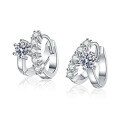 Sterling Silver Moissanite Earrings, Ear Studs, Ear Clips, Luxury High-End Cross-Border Wholesale Hot Sale-0-4