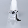 wholesale Designer-style natural heart gemstone ring with tassels, uniquely designed for a niche and sophisticated look 925 silver black onyx ring-0-3