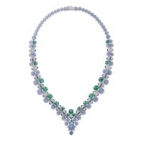 wholesale 925 Silver Gold-Plated Necklace with High-Carbon Diamonds, Cartier Fruit Basket Style, Luxury Banquet Women's High-End Jewelry Necklace for Women-Fruit Bag 925 Silver