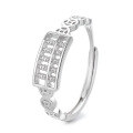 wholesale S925 Sterling Silver Trendy Creative Abacus Coin New Adjustable Ring Ethnic Bohemian Artisan Index Finger Ring-0-4