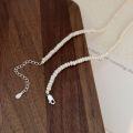 wholesale S925 Sterling Silver High-Quality Natural Freshwater Pearl Necklace for Women, New Edition, Light Luxury Versatile Collarbone Chain-0-3
