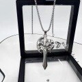 wholesale 925 Silver Retro New Trend Fashion Domineering Axe Pendant Necklace for Men, Hip-Hop Style Chain for Sweaters-0-5