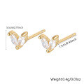wholesale S925 Sterling Silver 074 Cross-Border Bestseller Small and Exquisite Zircon Earrings for Women, Trendy Ins-Style Earrings-0-17