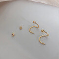 wholesale 925 Sterling Silver Maker Ballpoint Unique Earrings Design Niche Temperament Women High-end Trendy Ins Style Ear Accessories-0-2