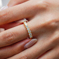 18K Gold Plated S925 Silver Moissanite Seven Star Ring-0-1