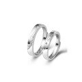 wholesale S925 Sterling Silver New Ocean and Mountain Vow Couple's Rings, Open Adjustable Unisex Matching Pair, Engraved, Niche Wholesale-0-4