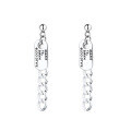 wholesale S925 Sterling Silver Celebrity Same Style Earrings Street Trend New Chain Tag Patchwork Long Earrings-0-4