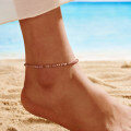 wholesale S925 Sterling Silver Amethyst Stone Anklet, Elegant Summer and Autumn Foot Chain for Wholesale-0-2