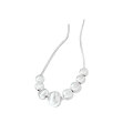 wholesale S925 Sterling Silver Frosted Brushed Ball Gradient Necklace for Women, Korean Dongdaemun New Style High-End Minimalist Pendant Chain-0-4