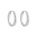 wholesale S925 Sterling Silver Minimalist Geometric Ellipse Smooth Design Versatile Women's Ear Clips-0-5