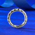 wholesale S925 Silver Full Diamond Paved 40mm Round Row Ring, European and American Cross-Border Hot Seller-0-1