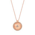 Sterling Silver Rotatable Eight-Treasure Compass Pendant Necklace-0-3