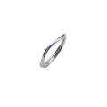 wholesale S925 Sterling Silver Minimalist Flowing Light Plain Line Ring, Advanced Niche Design Circle Ring Gift for Best Friend-0-4