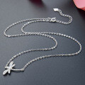 wholesale S925 sterling silver and zirconia elegant and fresh Korean-style cute little dragonfly pendant necklace for women-0-3