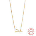 wholesale S925 Sterling Silver New Zodiac Star Pendant Necklace with Diamonds, Trendy and Popular-0-6