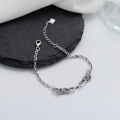 wholesale S925 Sterling SilverIns Pig Nose Unisex Chain Link Bracelet Hip Hop Disco Cuban Jewelry for Women-0-1