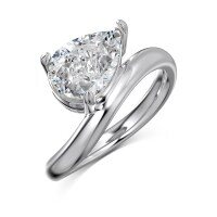 wholesale S925 Sterling Silver Korean Japanese Light Luxury Pear-Shaped Diamond Ring for Women, Minimalist and Fashionable Waterdrop Ring Set-DY121104-SW-WH>8