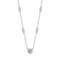 wholesale S925 Silver Necklace Moissanite Pendant Fashion Choker Necklace Cross-Border Best-Selling Accessories Gift Source Wholesale-0-4
