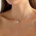 Metal Chain Freshwater Pearl Necklace with Hidden Pendant-0-2