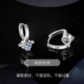 S925 Sterling Silver 1ct D Color Moissanite Earrings-0-0