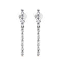 wholesale 925 Silver Korean Internet Celebrity Ins Style Chain Moissanite Earrings, Minimalist and Unique Design-0-4