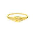 wholesale S925 Sterling Silver FarFan Octagram Ring for Women, Retro Geometric Zircon Cross-Border Jewelry-0-5