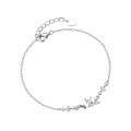 wholesale S925 Sterling Silver Diamond-encrusted Butterfly Bracelet, Niche Design, Light Luxury, Sweet and Fresh Style Accessory S5364-0-4