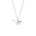 wholesale S925 Sterling Silver Distant Zen Minimalist Dolphin Necklace For Women,。-0-1