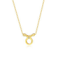 wholesale S925 Sterling Silver Virgo Constellation Pendant Necklace For Women, Ins Hot-selling Cross-border Collarbone Chain-A2283-Taurus 925 Silver