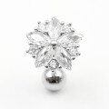 wholesale S925 Silver Cz Flower Belly Button Ring For Women-0-0
