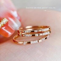 wholesale S925 Sterling Silver Red Moissanite Women's Ring for Bestie Gift, Vintage Luxury Fashion Versatile Diamond Jewelry-BZ0160-Rose Gold US Size 10