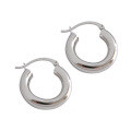 wholesale S925 Sterling Silver YEA395 European and American Style Minimalist Metal Hoop Ear Clasp Earrings for Women, Personality Accessories-0-4