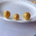 wholesale Gold-plated S925 Silver Gilded Dragon Ball DIY Bracelet Accessories Pure Silver Formless Buddha Spacer Beads Wenwan Ornaments Zhaxi Lhamo-0-1