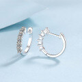 wholesale PT950 Gold Plated 925 Sterling Silver Women's Moissanite Small Hoop Earrings, Factory Direct Wholesale in Stock-0-1