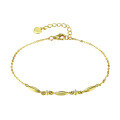 wholesale S925 Sterling Silver 14k Gold Japanese Korean Style March New Wholesale Charm Everyday Commute Bracelet-0-4