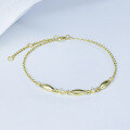 wholesale S925 Sterling Silver 14k Gold Japanese Korean Style March New Wholesale Charm Everyday Commute Bracelet-0-3