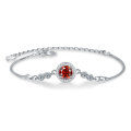S925 Sterling Silver Moissanite Bubble Bead Bracelet for Women-0-6