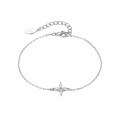 wholesale 925 Sterling Silver New Butterfly Necklace Pendant Four-Petal Flower Bracelet Earrings Set, Ins Minimalist High-End Women's Jewelry-0-6