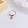 wholesale Pure Silver Chinese Trendy Fu Character Push-Pull Ring for Women, Niche Design with High-End Sense, Aviary-Inspired New Trend, Versatile Statement Jewelry-0-1