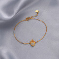 wholesale S925 Sterling Silver New Fashion Crown Silver Jewelry Korean Style Heart-shaped Fashion Hand Accessories Women Elegant Bracelet Wholesale-0-3