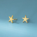 wholesale S925 Sterling Silver Fresh and Sweet Ins Style Niche Design Exquisite Full-Diamond Starfish Earrings M06579-0-2
